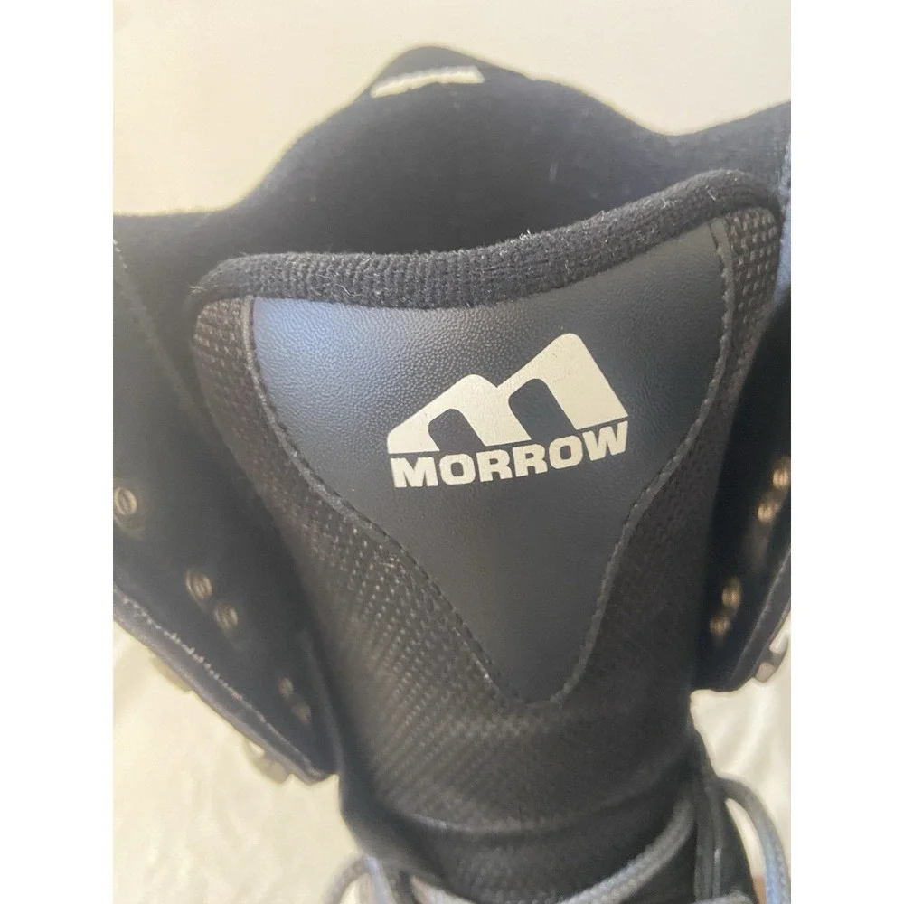 Kids Morrow Black Slick Lace Up Snowboard Boots-New‎ Without Box-Size 4